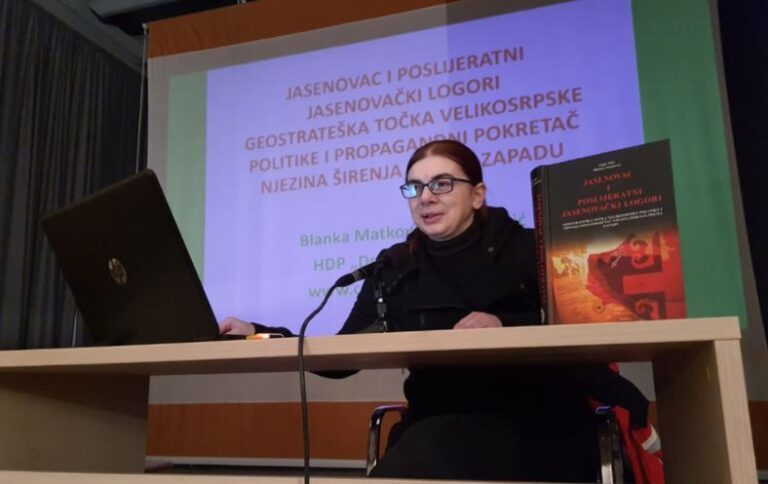 Mr. sc. Blanka Matković: Pupovac i Pusić su htjeli zabraniti knjigu o Jasenovcu, a učinili su nam reklamu