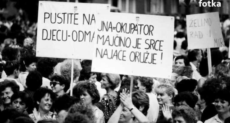 Obilježena 30. obljetnica antiratnog skupa “Bedem ljubavi”. JNA je okupator,-Majčino je srce najjače oružje!