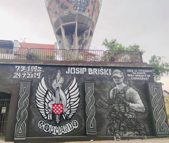 Na vinkovačkom groblju devastiran mural posvećen stradalom hrvatskom vojniku Josipu Briškom, Banožić osudio ovu sramotu