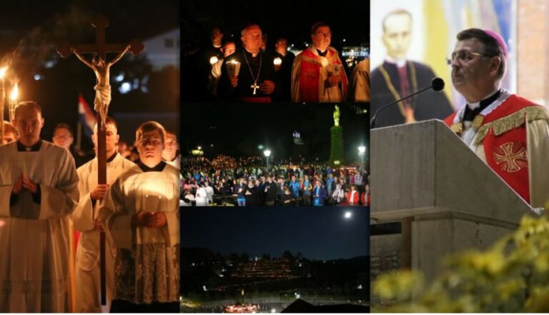 Biskup Šaško predvodio službu svjetla na zagrebačkom hodočašću u Mariju Bistricu