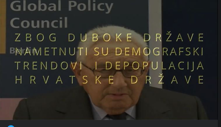 VIDEO KOJI SVAKAKO TREBATE POGLEDATI – “DUBOKA DRŽAVA” I NAMETNUTI TRENDOVI DEPOPULACIJE HRVATSKE