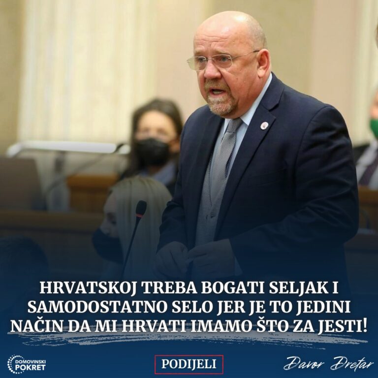 “Hrvatskoj treba bogati seljak, jer je to jedini način da mi Hrvati imamo što jesti”
