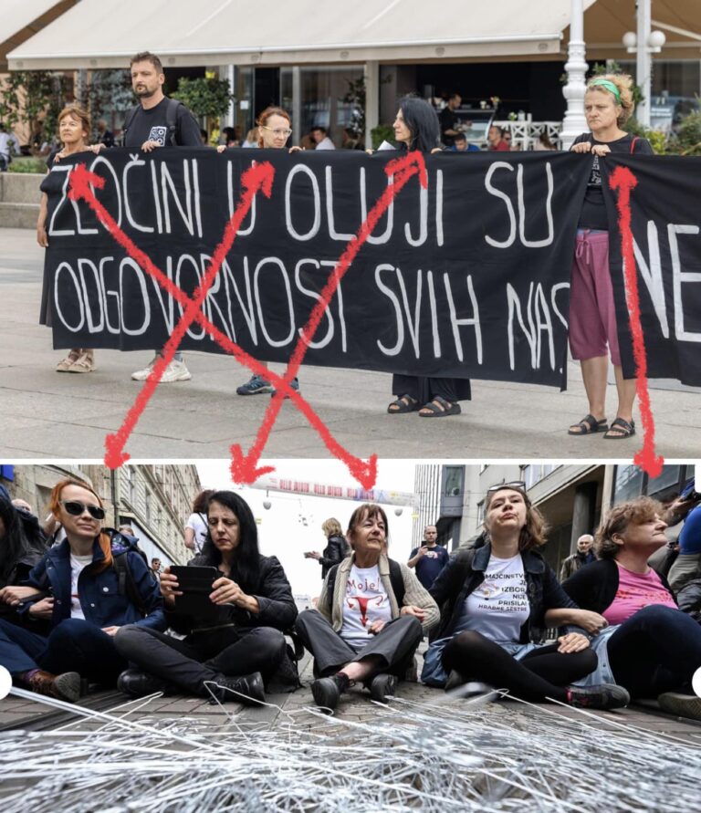 POGLEDAJTE DOBRO OBJE SLIKE! Ucjenjuje li Hrvatsku šačica profesionalnih prosvjedinca?