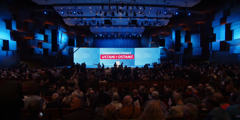 VIDEO: Politički skup Domovinskog pokreta ‘Ustani i ostani!’