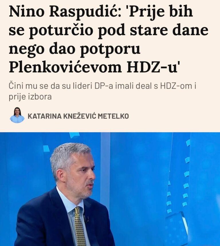 HDZ žestoko odgovorio Raspudiću: Ni da je posljednji zastupnik na svijetu HDZ ga ne bi zvao 