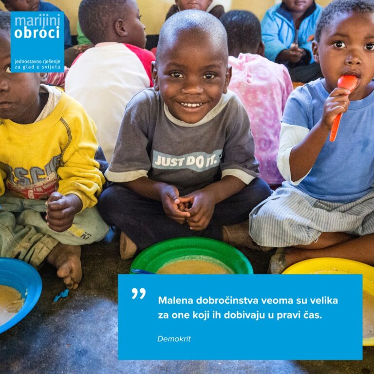 Nova kampanja Marijinih obroka: Za Majčin dan nahranite gladnu djecu
