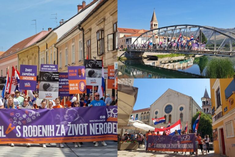 Održan Hod za život u tri hrvatska grada: Život slavili Opuzen, Sinj i Varaždin!