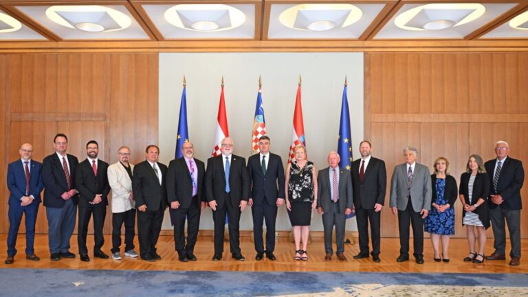 Milanović primio predstavnike Hrvatske bratske zajednice Amerike povodom organizacije i održavanja Tamburaškog festivala