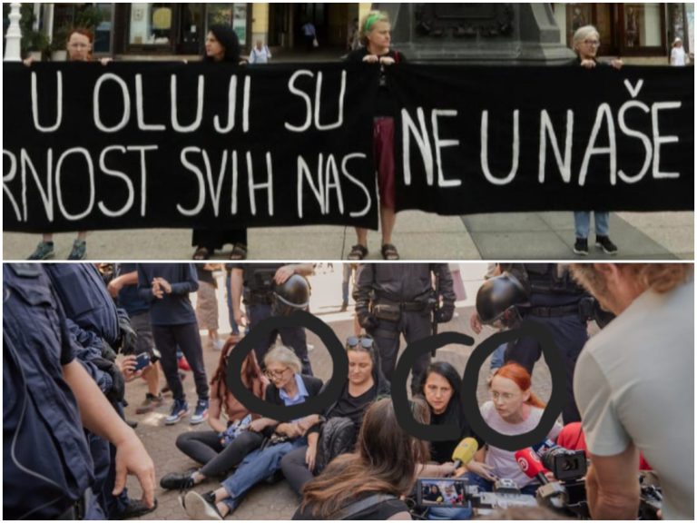 Na prosvjedu protiv VRO Oluja iste prosvjednice kao i na Hodu za život