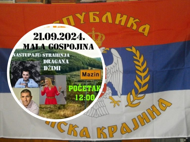 U Mazinu kod Gračaca opet četnički repertoar: Doznajemo tko pjeva za Malu Gospojinu