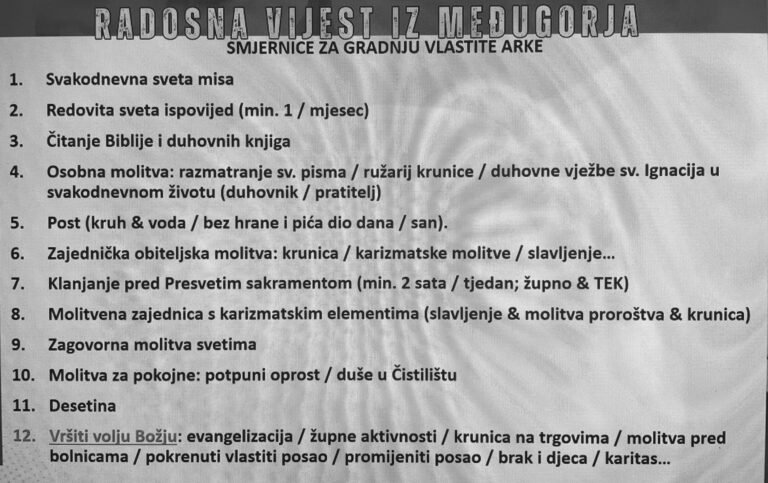 280. Evanđelje dana: Kako pripremiti vlastitu arku za vrijeme koje dolazi?!