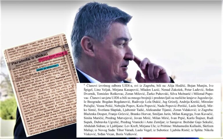 Jonjić: Omladinac Milanović je bio osnivač UJDI-a, a danas nam UJDI kroji politiku