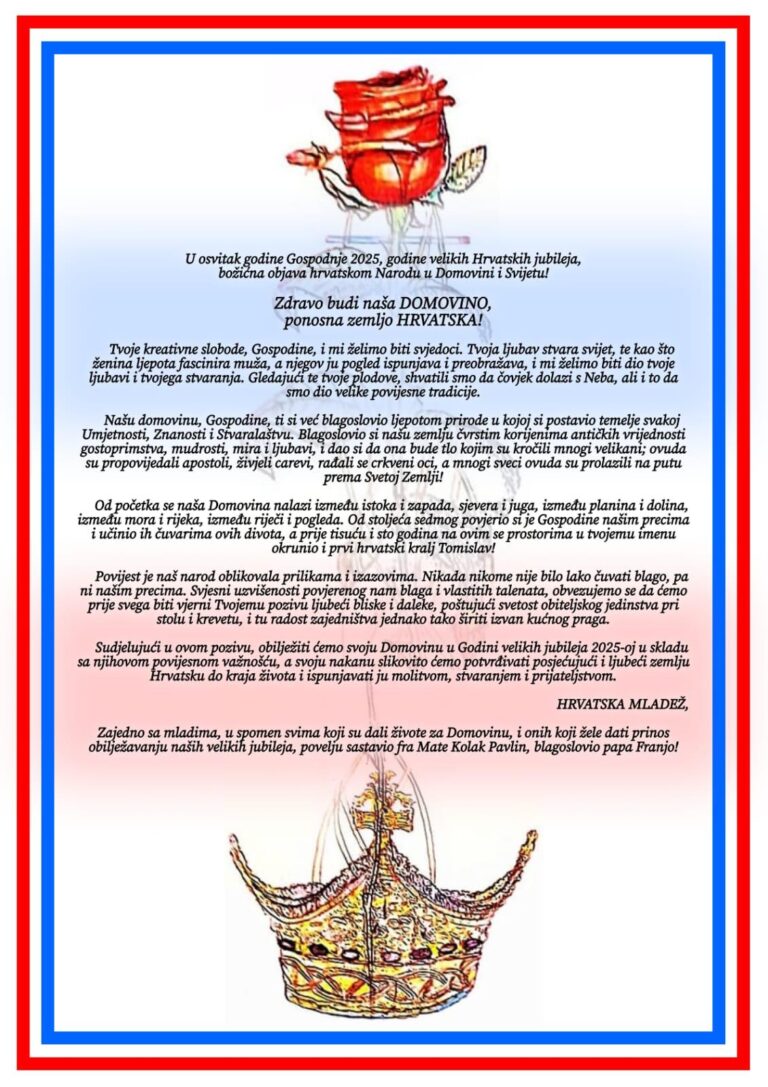 Božićna čestitka Hrvatske mladeži i Braniteljskog Portala: Poziv na duhovnu obnovu