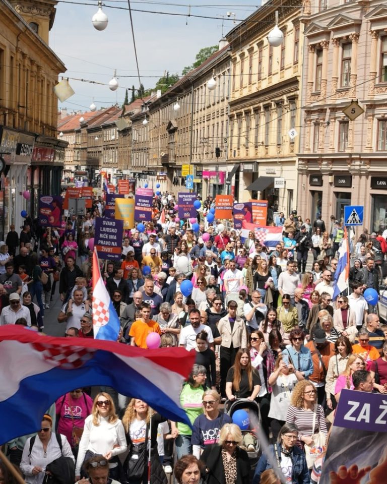 Održan deseti Hod za život u Zagrebu